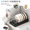 of Frying Pan Drawer Pot Storage Frying Pan Cutting Lid Holder [Set 2] 8-Compartment Rack, Storage, Sideboard, Stand, Pot, Board, (Black)