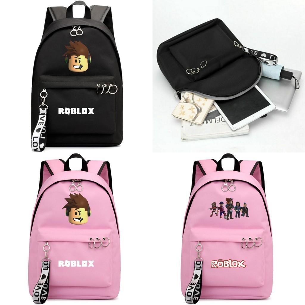 Fashionable Roblox Backpack For Students With Firm Canvas Cloth And Smooth Zipper