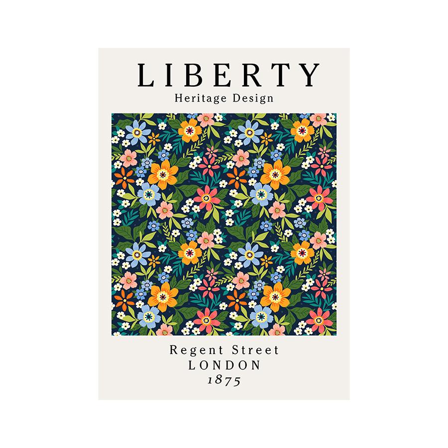 Simple Nordic Small Fresh Art Abstract Flowers and Flowers Poster Porch Living Room Decoration Painting