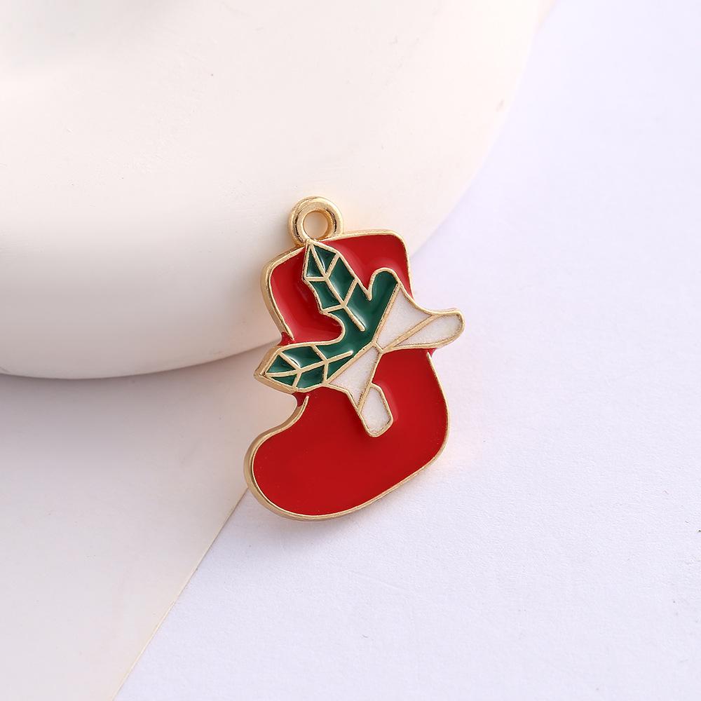 Alloy Drip Cartoon Santa Snowman Bells Diy Bracelet Pendant Pendant Accessories