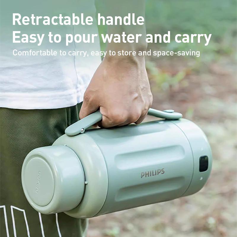 Philips Draagbare Waterkoker AWP2785 Elektrische Waterkoker Beker 5 temperatuurinstellingen 1000 ml SUS316 roestvrij staal