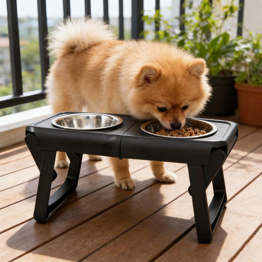Pet Bowl, Dog Bowl, Drinking Water, Feeding, -spill, Double Bowl, Lifting Bowl Rack, Large Dog Bowl, Stainless Steel Pet Food Bowl