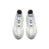Li Ning Fabric Leather Shock Absorbing Non-Slip Breathable Low-Top Sports Casual Shoes Men Sneakers Gray White ALJS033-2