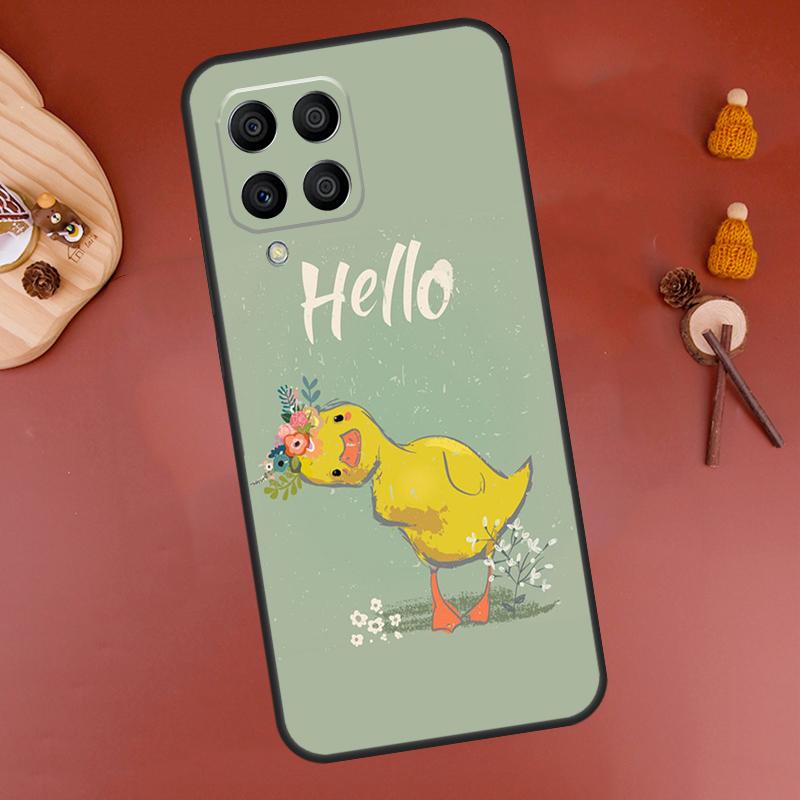 Cartoon Cute Animal Duck Case For Samsung Galaxy M12 M13 M14 M54 M23 M16 M11 M21 M31 M20 M34 M52 M32 M36 M56 M15 M55