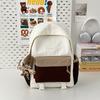 Schoolbag Korean Ins Simple and Versatile Commuter Backpack, Junior High School Girls and College Students Backpacking Travel Lightweight New 