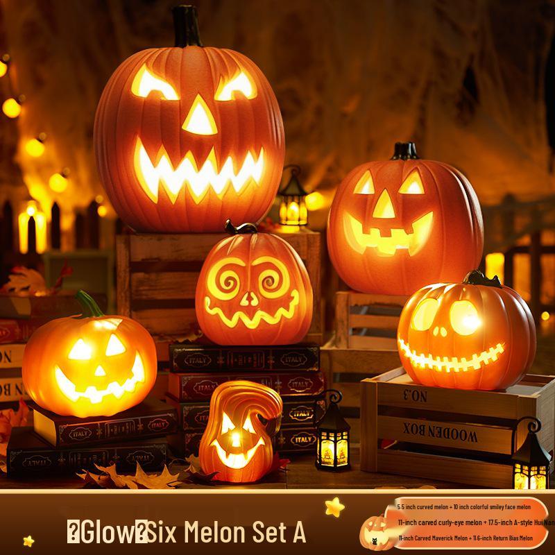 Large Luminous Pumpkin Lantern for Halloween Outdoor Theme Decorations