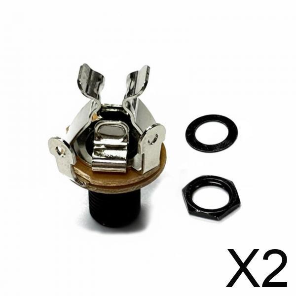 Bass Jack Connector Audio Input/Output Module Musical Instrument Copper Structure Metal Housing
