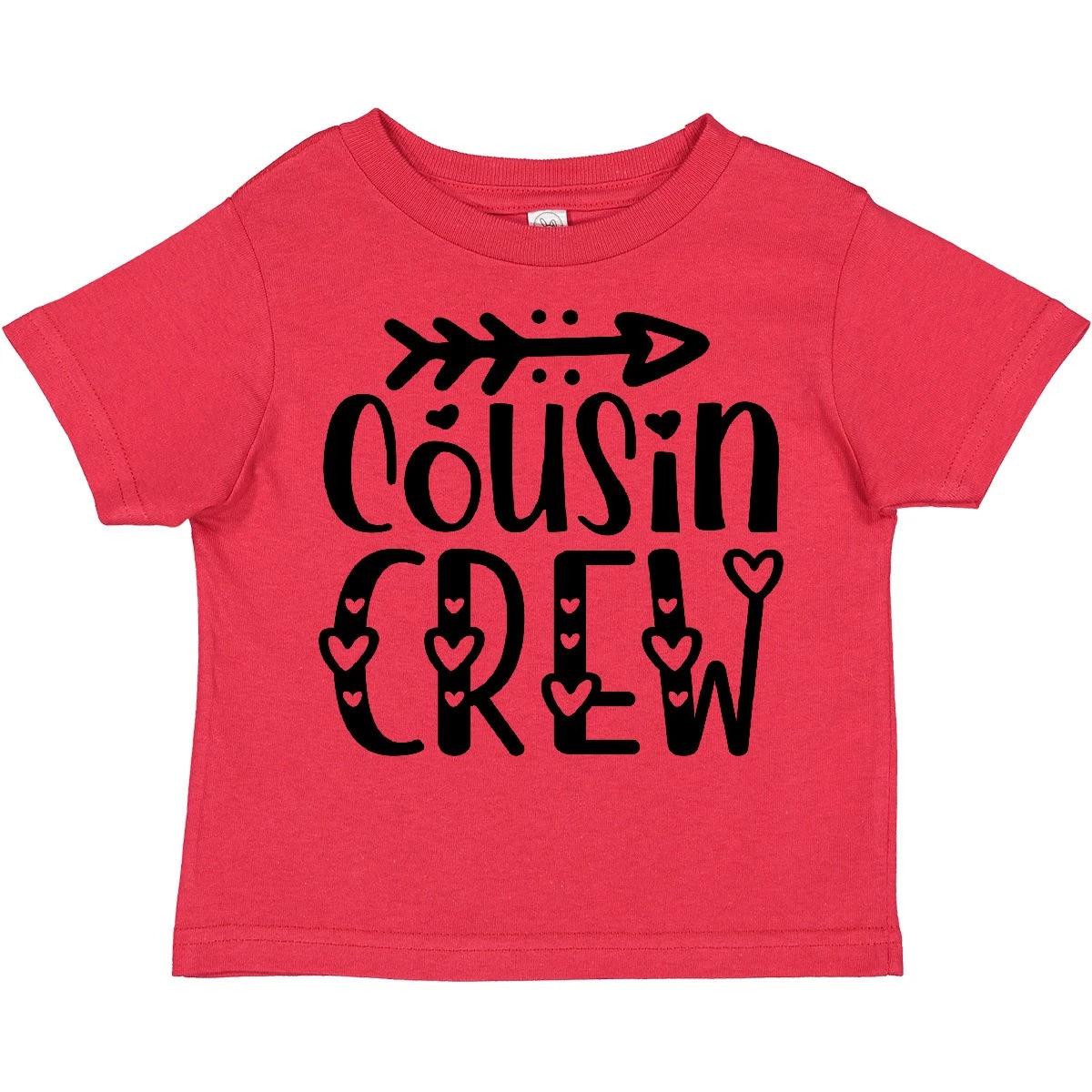 Inktastic Cousin Crew Toddler T-Shirt Hearts Arrow Family Cousins Child Kid 140