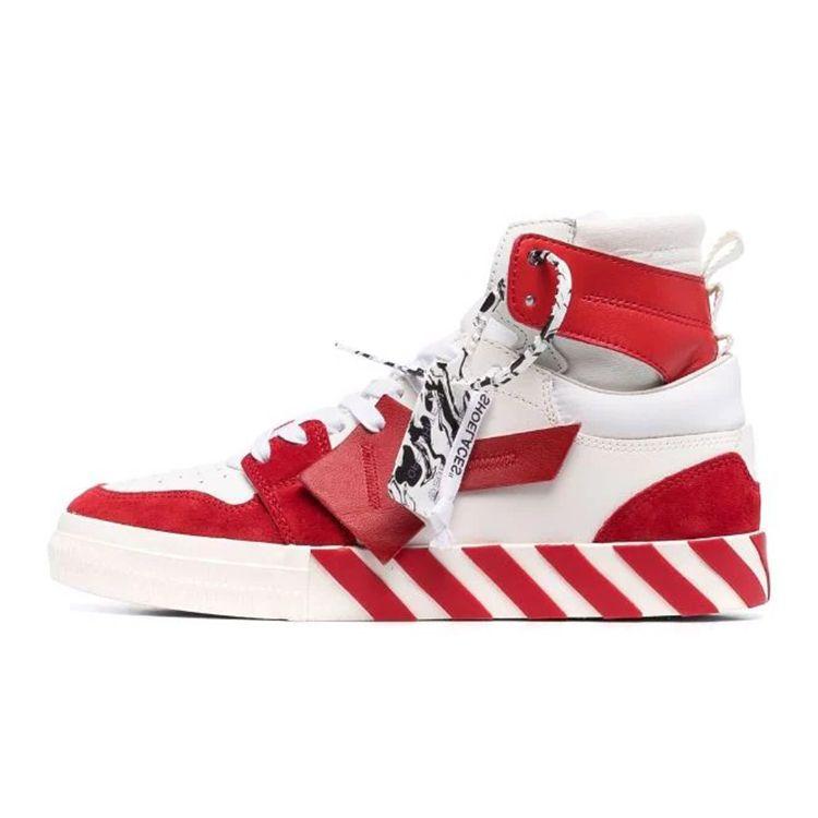 Off-White Vulc Sneaker High White Red Men Sneakers OMIA225F21LEA001-0125