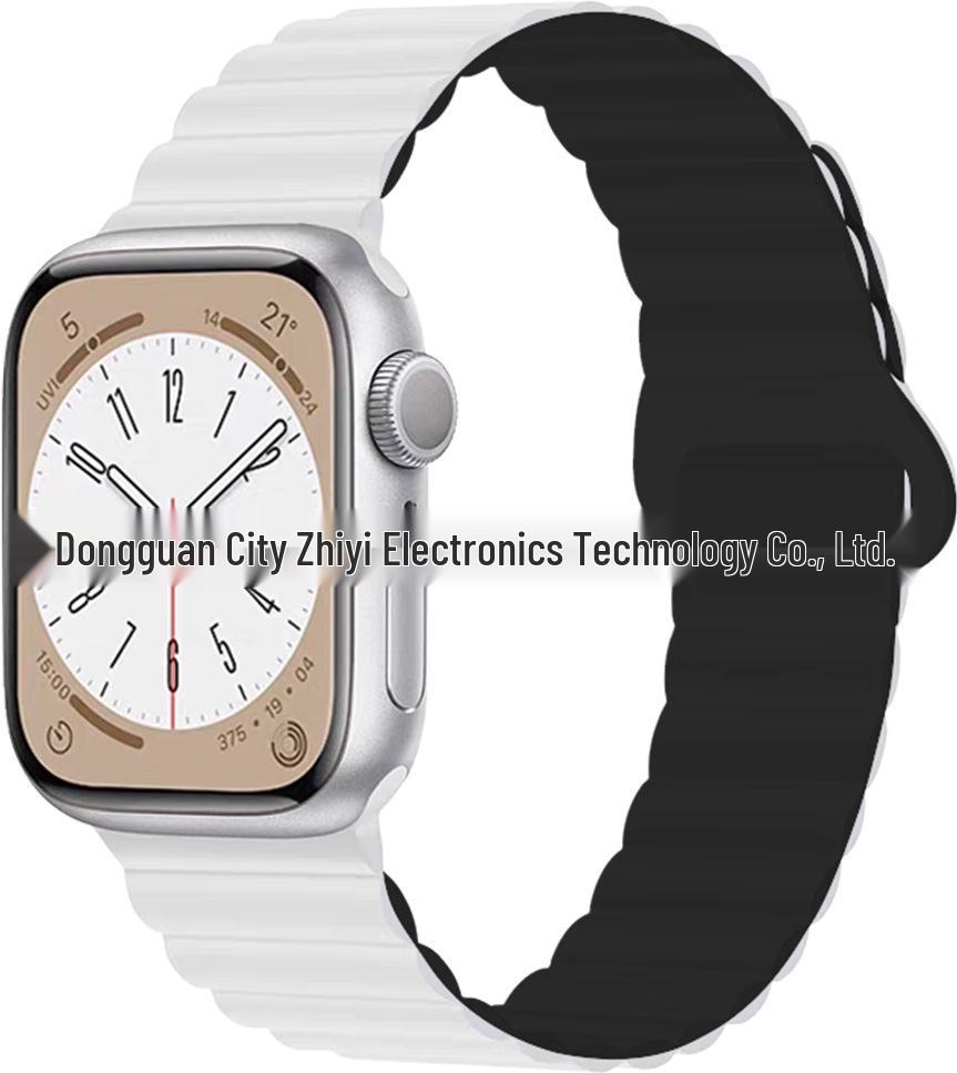 Two-Color Silicone Strap for Apple Watch 10/SE Creative S9