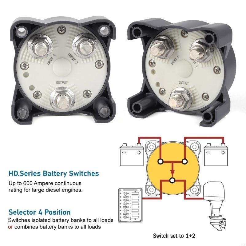 28GC Reliable 4 Position Battery Isolator Switch 32V Battery Cutoff Switch Upgrades for Marine & Vehicle Power Management China Mainland