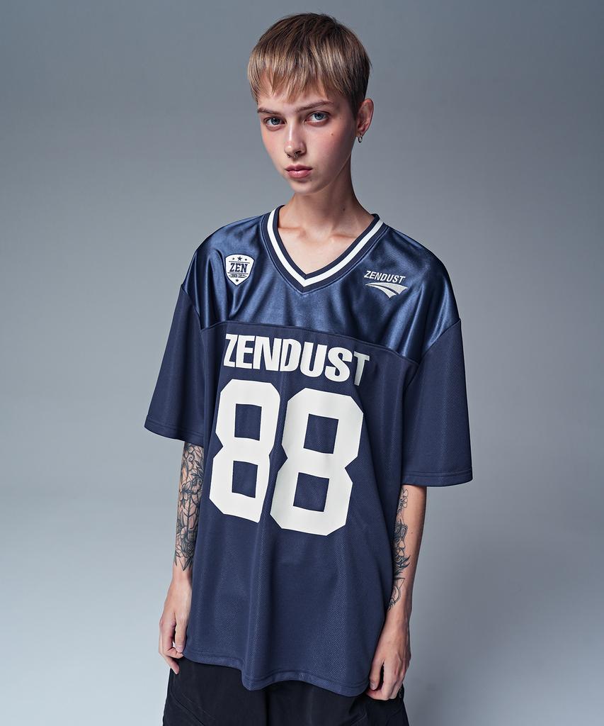 ZENDUST Chrome Play Football Jersey T-Shirt Black