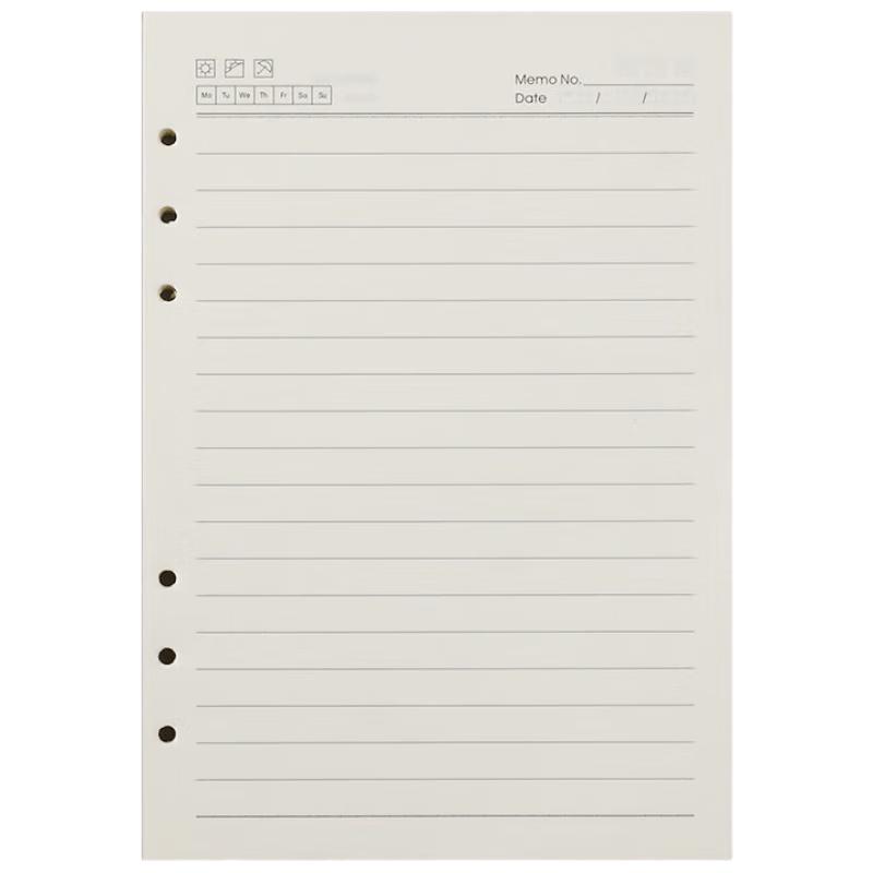 A5 6-Hole Loose Leaf Notebook Paper Refills