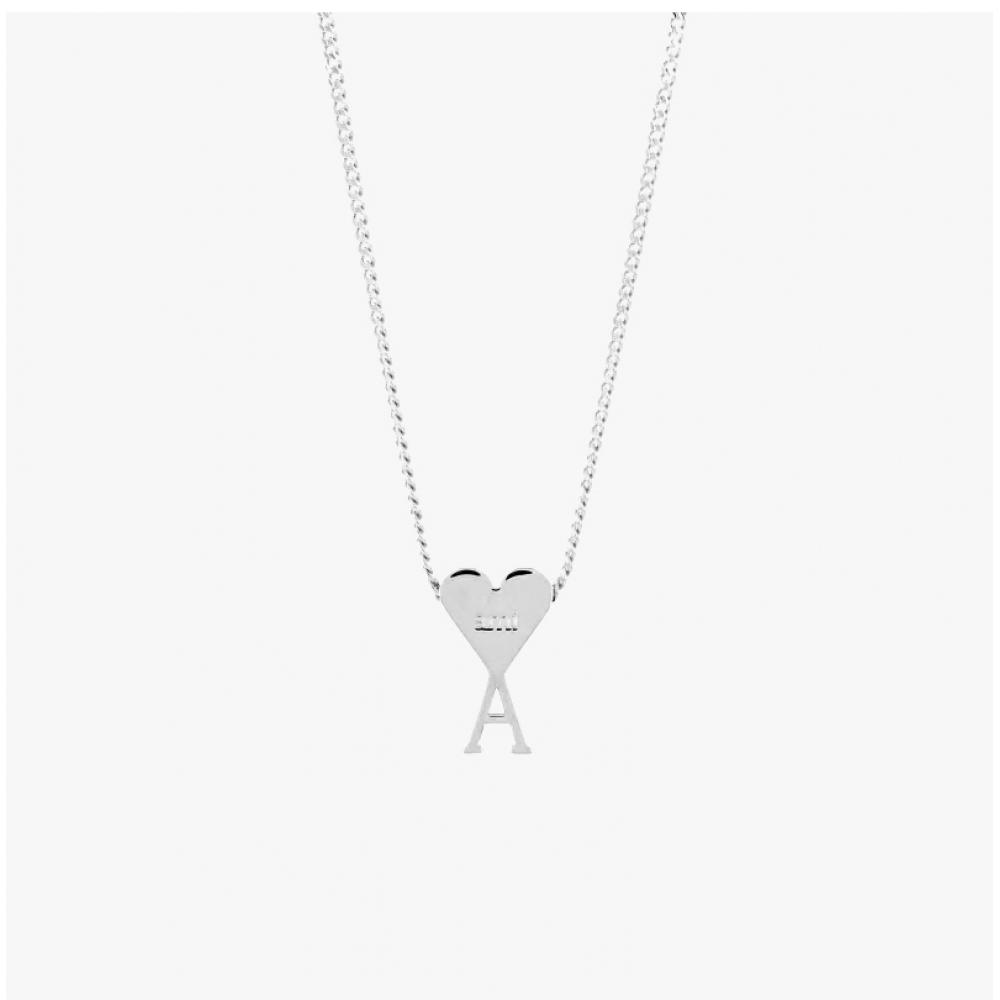 Ami Ujw923 361 900 Ami De Coeur Heart Logo Chain Necklace