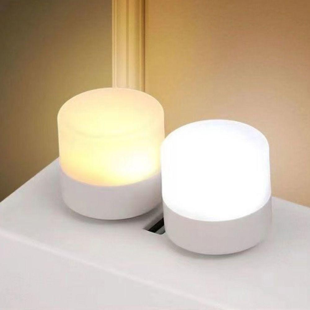 Warm White Mini LED Night Light Mini Size Mini Reading Light Eye Protection Lamp  Power outage