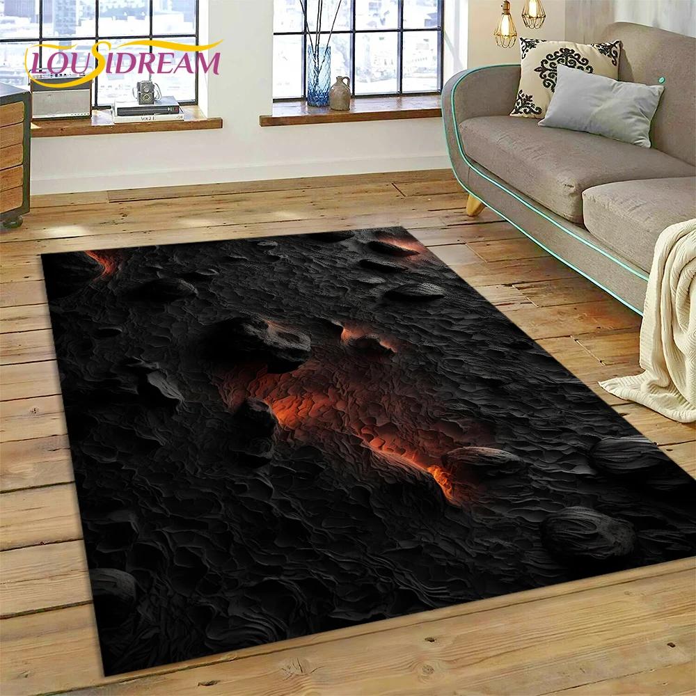 

Ковер Volcano 3D Lava Magma для гостиной, спальни, домашнего декора, напольный коврик, нескользящее украшение для дивана, кухонного коврика, подарок 40x60cm( 15x23in )