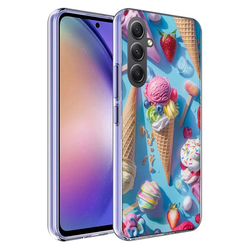 Colorful Ice Cream and Popsicles Phone Case for Samsung A17 A37 A57 A07 A16 A26 A36 A56 A06 A02S A12 A22 A32 A52S A04S A14 A24 A