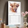 2026 Calendar Funny Highland Cow Wall Calendar Thick Paper 12 Monthly Planner Farmhouse Decor for Student Teacher Planning