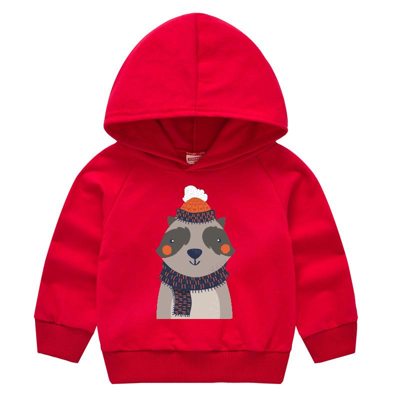 Frühling und Herbst Kindermode Kapuzenpullover Jungen und Mädchen Cartoon Druck Pullover Langarm Tops