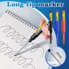 45mm Waterproof Deep Hole Marker Pens Long Nib Head Carpenter Pen Multi-purpose athroom Woodworking Long Head Carpenter Pen