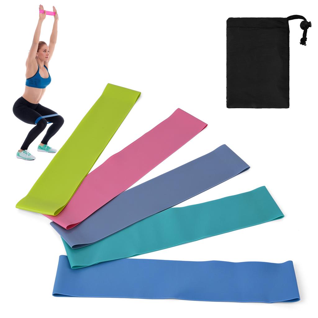 5 Stück/Set Workout Resistance Bands Loop Set Fitness Yoga Beute Bein Übungsband 5 Stück/Set Workout Resistance Bands Loop Set Fitness Yoga Beute Bein Übungsband
