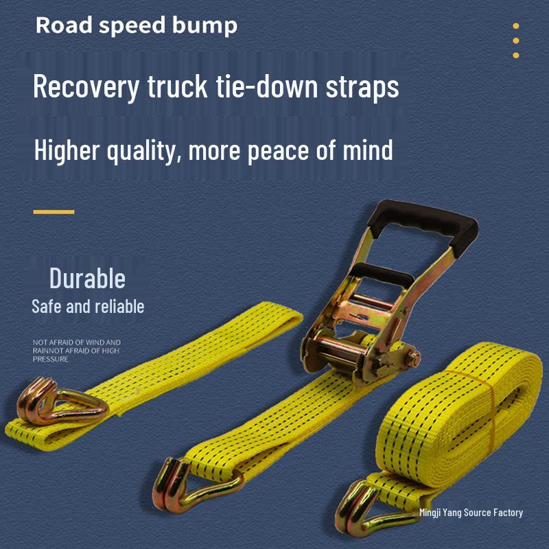 Yuehai Tow Straps & Ratchet Tighteners for Vehicle Recovery & Tire Fixing