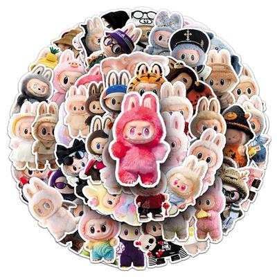 50 Cartoon Doll Stickers: Waterproof, Cute Epoxy Stickers for Phone Cases and Journals.