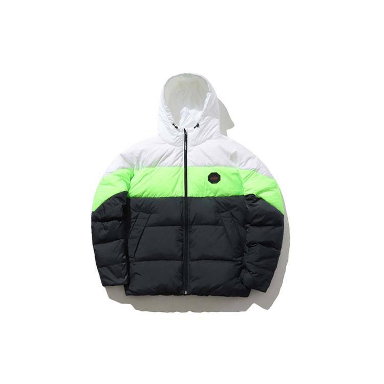 Li Ning Sports Fashion Collection Down Jackets Men s White Hooded Moderate AYMP199-1 XL