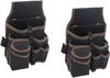 Oxford Fabric Tool Belt Pouch 20.5 X 12 X 14.5 Cm – Multi-pocket Brown
