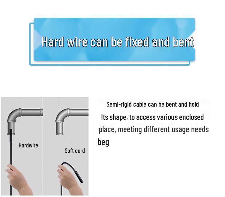 Three-in-One Type-C/MicroUSB Endoscope for Android Phones, 5.5mm, 1m/2m Industrial Scope