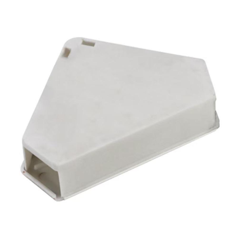 

Triangle Shape Mice Bait Station Bait Holder Mouse Bait Box Mouse Trap Station Outdoor Use білий