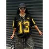 Los Angeles Number 13 Print Fashion Women V-Neck Short Sleeve T-Shirt Summer Tee Baseball Jerseys Daily Loose Sport Tops Tee