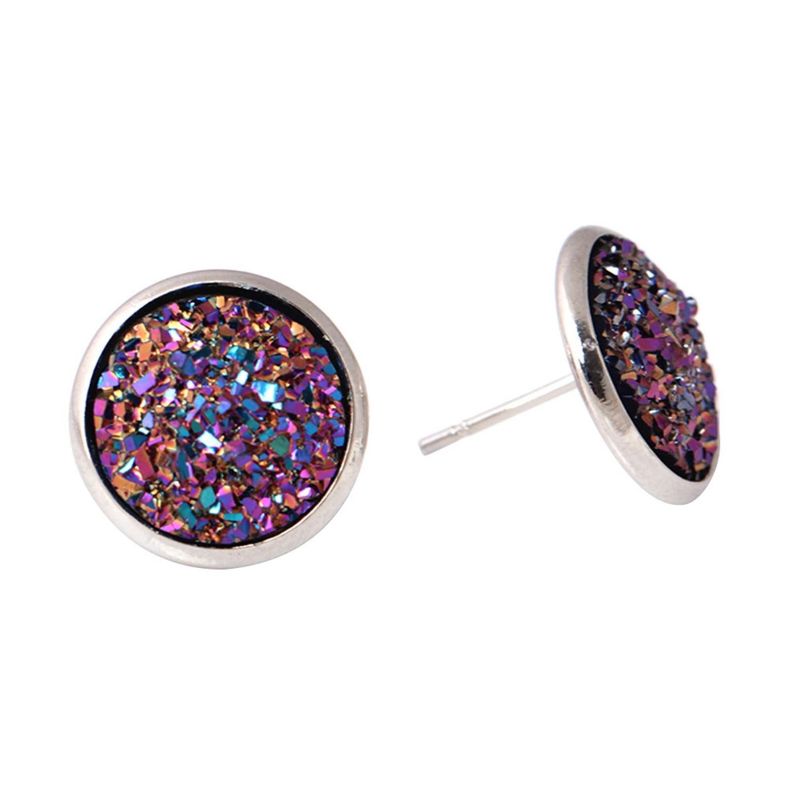 

Сладкие цветные серьги с блестками, серьги-гвоздики с цветными блестками, подарок на день рождения