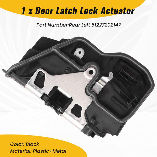 

Part 51227202147: Compatible Left Door Lock Actuator for BMW E60, E65, E70, E90, and E92 models. None