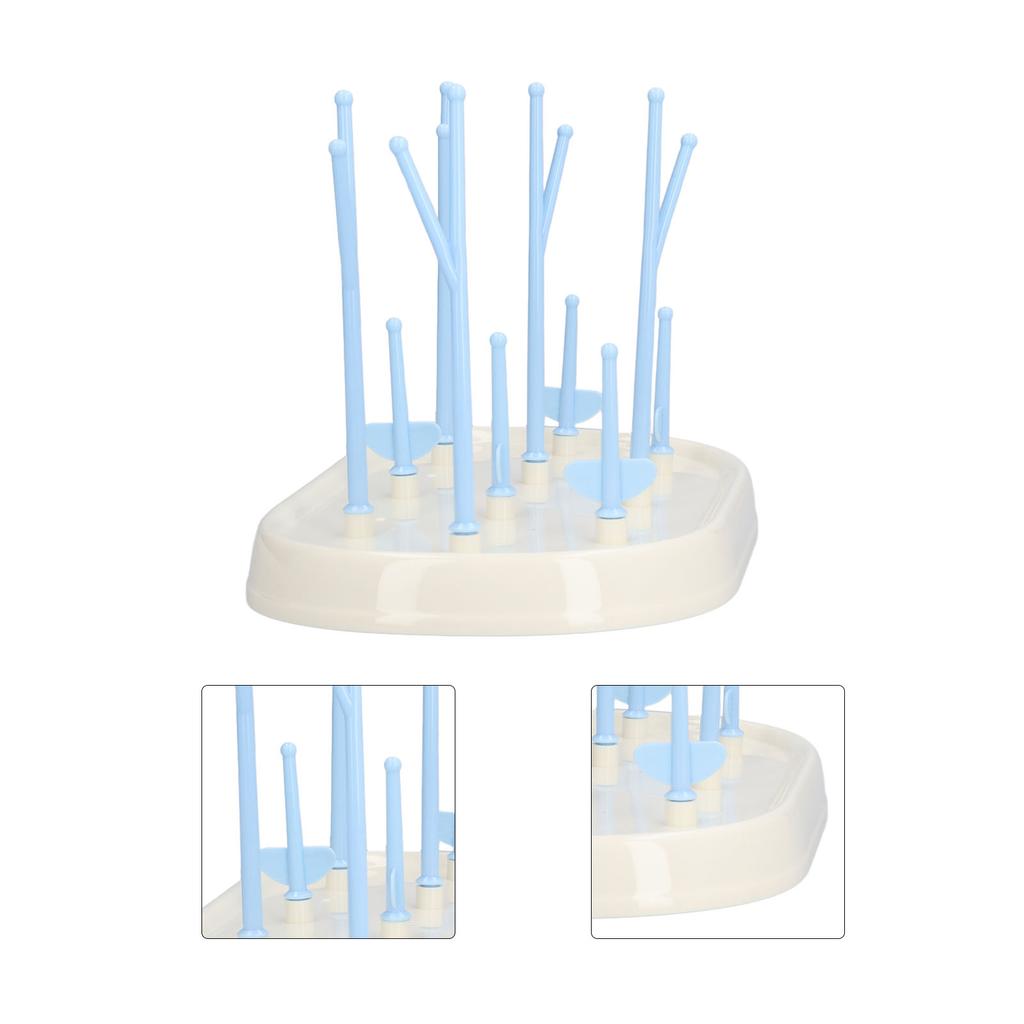 Feeding Bottle Drying Rack Collapsible Portable Baby Feeding Bottle Drying Draining Rack