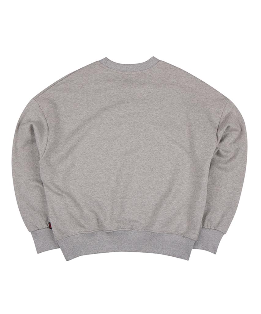 CREAM SODA LAB Lovely Gray Black Crop Sweatshirt