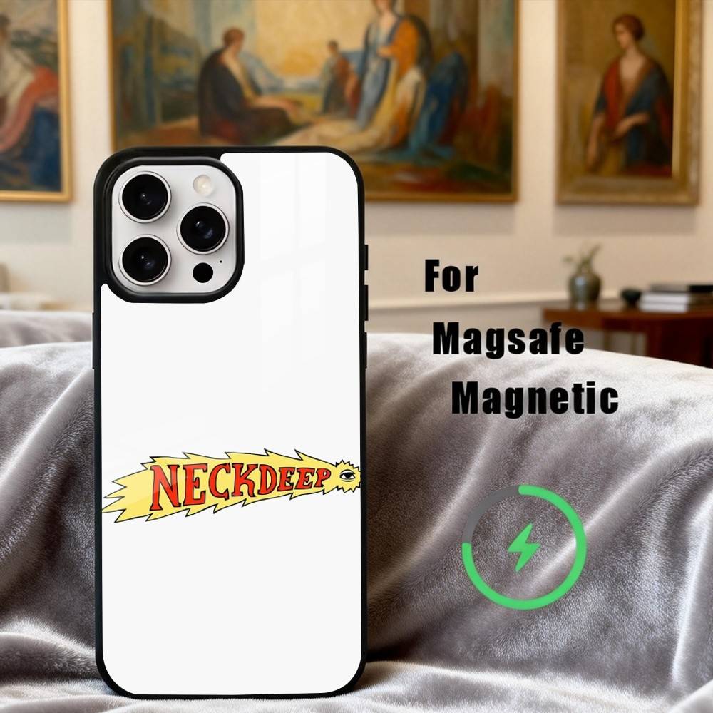 Pop-rock N-Neck D-Deep Band Phone Case For iPhone 17,16,15,14,13,12,Plus,Pro,Max for Magsafe Magnetic Wireless Charging
