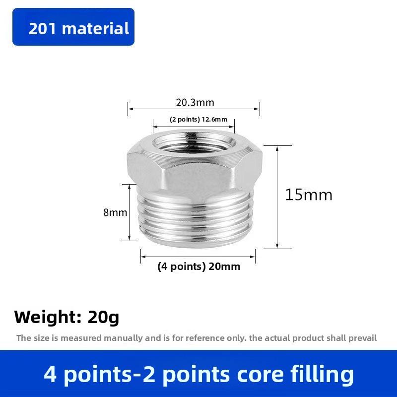 

Stainless Steel Inner and Outer Wire Joint 1/2 Variable Convertible Diameter Extension Thick Water Heating Accessories Thread Other