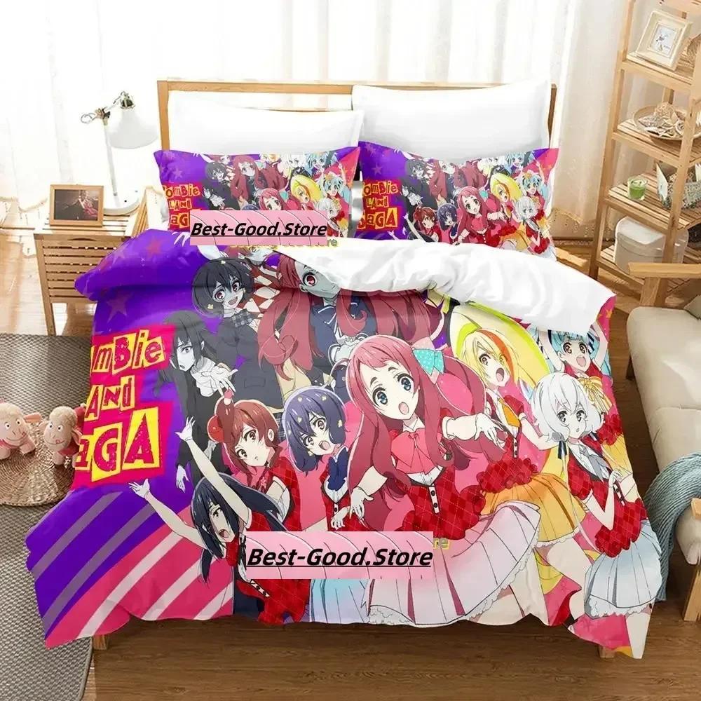 

Zombie Lplus Saga Beding Set Single Twin Ful Quen King-Sized Dimensionsd Dimensions Bed Linen Set Adult People Kid Bedrom Duvetcover Sets Anime parure 120*200cm Single