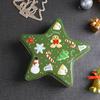 1Pc Tinplate  Multipurpose Five-pointed Star Candy Christmas Pattern Christmas