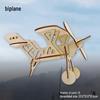 Wooden 3D Airplane Puzzle Educational DIY Toy for Children