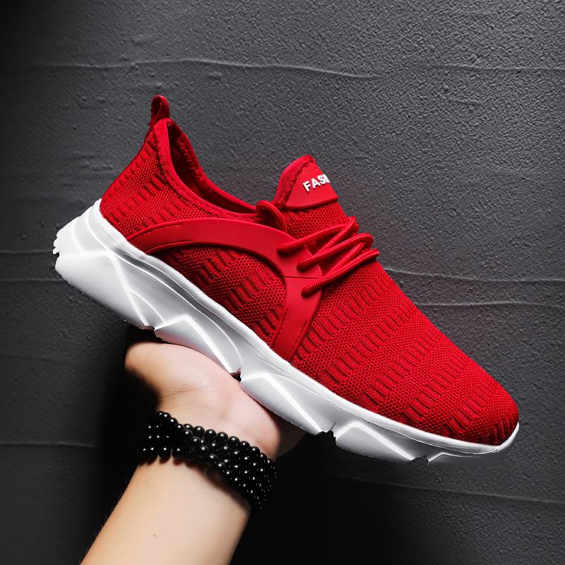 39-47 Large Simple Fashionable Breathable Solid Color Outdoor Sports Shoes Casual Shoes Men's Shoes Running Shoes