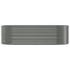 Raised Garden Bed Galvanized Steel 249 X 100 X 68 Cm Gray