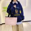 Three-Piece Backpack Set Student Schoolbag Girls Solid Colorlarge Capacity Backpack with Shoulder Bag Pen Bag