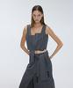 Meuameu Patchwork Sleeveless Top