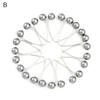 12Pcs Scarf Brooch Pins Vibrant Color Faux Pearl Design Smooth Surface Reusable Unique Shape Decorative Alloy Women Fashion Scarf