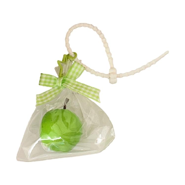 

Foam Apples Keychain for Women Purse Handbag Backpacks Bag Charm Pendant Auto Interior Decors Accessories Car Keyrings