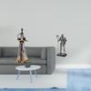 Knight Musician Resin Sculpture Statue Figurine Tabletop Ornament for Bedroom Home Decor Party