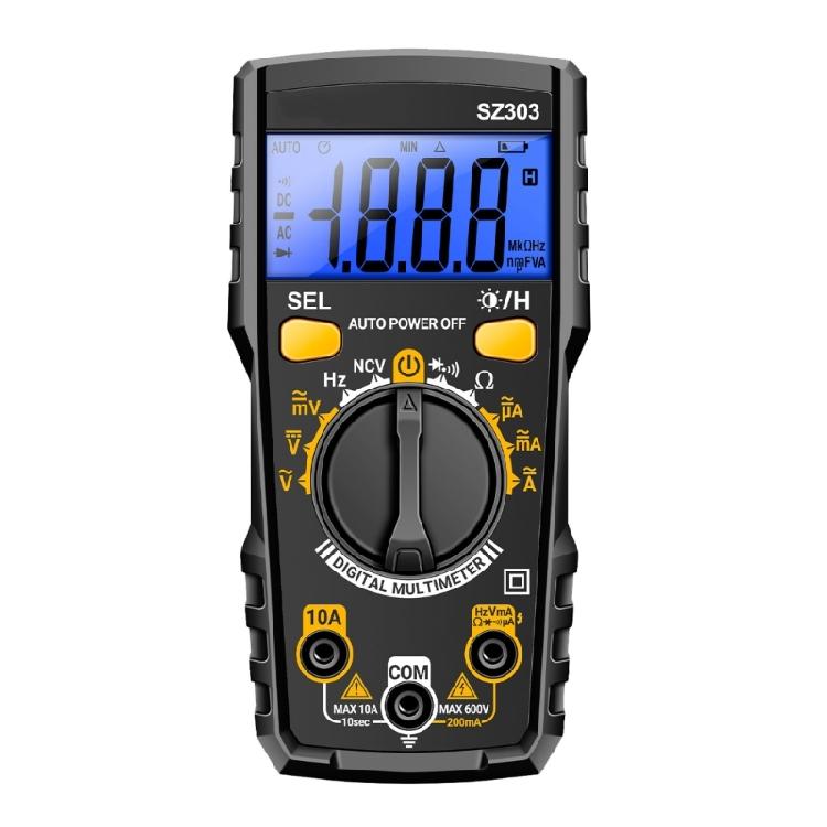 Handheld Digital Multimeter Digital Backlights Ammeter Voltmeter Ohm Voltages Tester Meter for Electrican