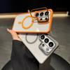 New Transparent Magnetic Case for Samsung Galaxy S26 S25 S24 S23 S22 Ultra Plus S24FE Flip Metal Lens holder Bracket Cover fanda